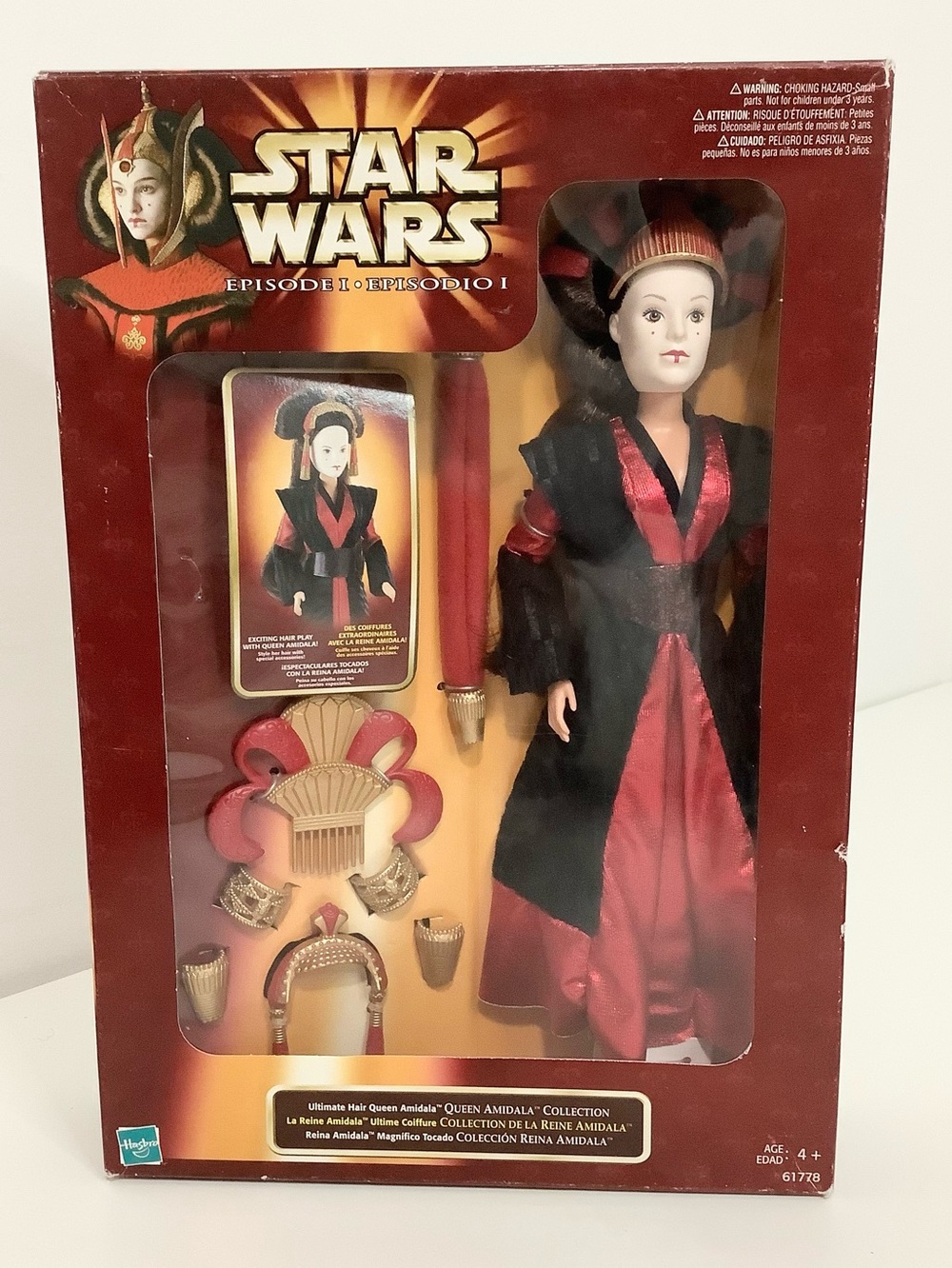 Collectible Vintage 1998 Hasbro Star Wars Ultimate Hair Queen Amidala
